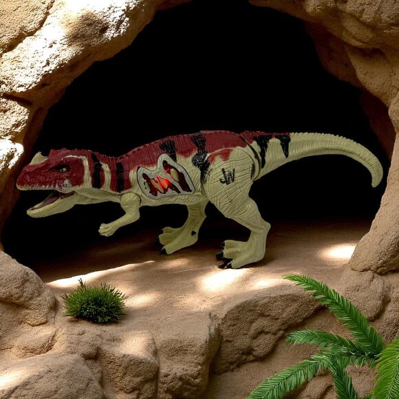 Jurassic World Other - Jurassic World JW Growler Ceratosaurus Roaring Dinosaur Hasbro 2015 Battle Wound